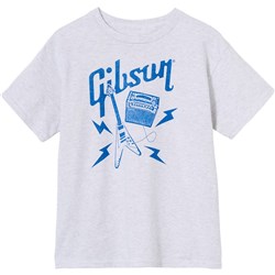 Gibson Kids Flying V Tee (Gray) Medium