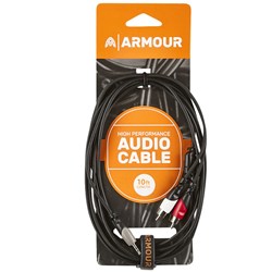 Armour RCA29S 1/8" TRS to 2 X RCA Cable