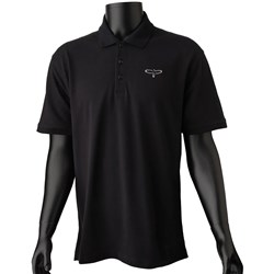 PRS Polo Shirt w/ Bird - Black (Large)