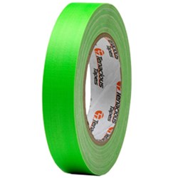 Tenacious Tapes FL166 Fluro Cloth Matt Tape (Green) 25 Metre x 24mm Roll