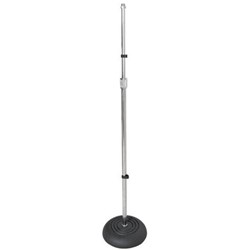 Xtreme Mic Stand Straight with Round Base (Chrome)