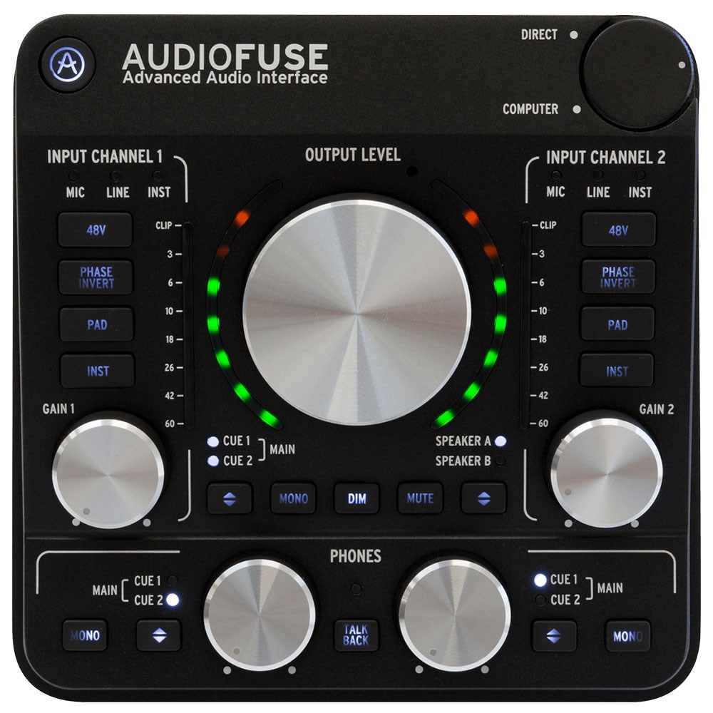 Arturia AudioFuse Rev2 USB Audio Interface (Black) | USB