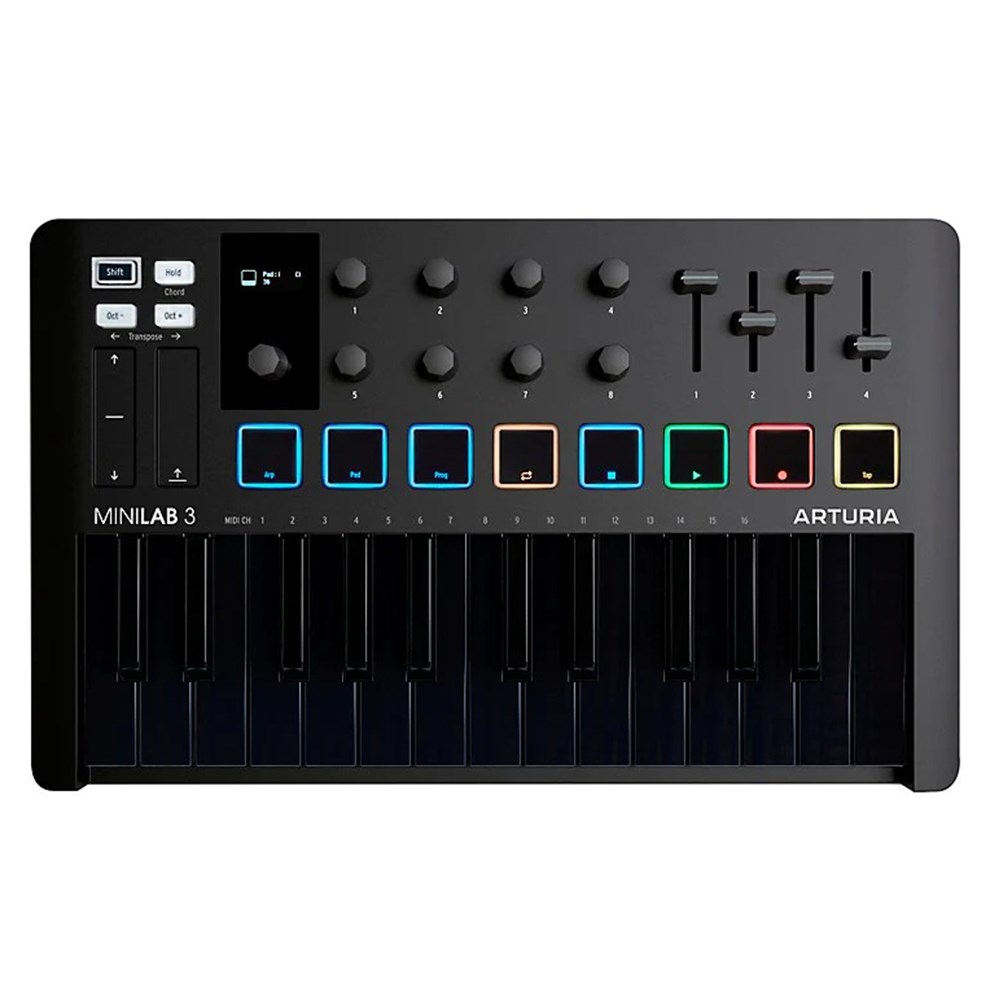 Arturia MiniLab Mk3 25-Key Universal MIDI Controller (Deep Black) | MIDI  Keyboards - Store DJ