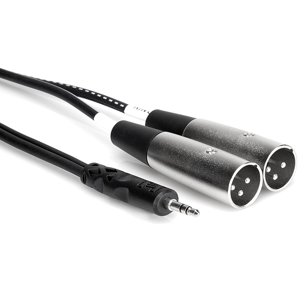 GearIT XLR Male to Dual RCA Male Y-Splitter Cable