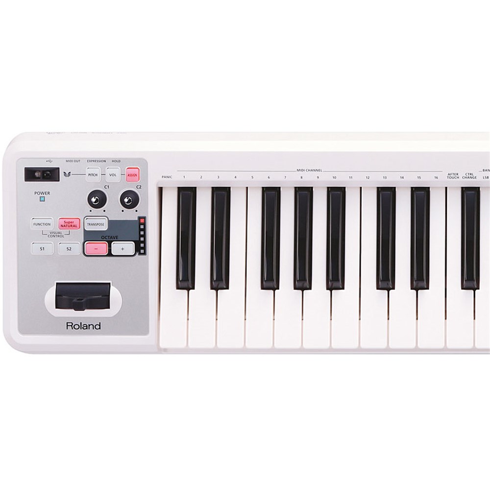 Roland A-49 49-Key MIDI Keyboard Controller (White) | MIDI 