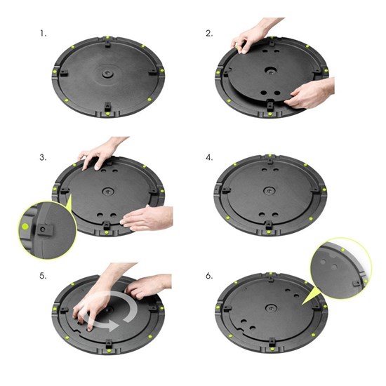 IsoVox 2 Portable Vocal Booth (White) & Gravity SSPWBSET1W Round Base Stand 35mm (White)