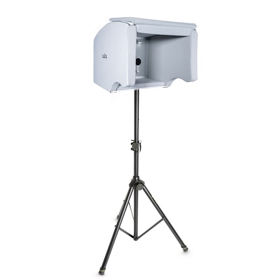 IsoVox 2 Portable Vocal Booth (White) & Gravity SP5211B Tripod Stand 35mm (Black)