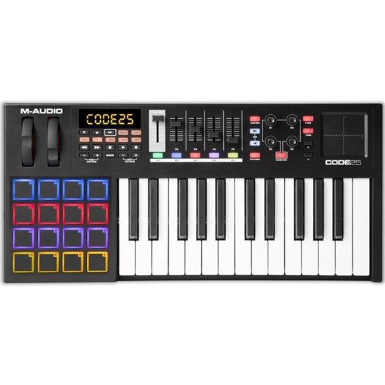 M Audio Code 25 Key Usb Midi Controller W X Y Pad Black Midi Keyboards Store Dj