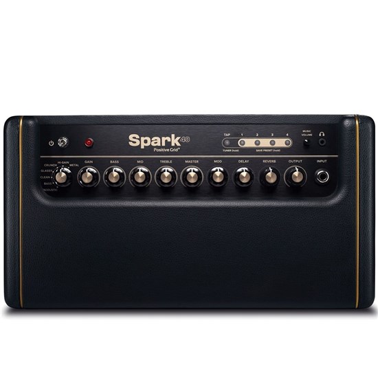Positive Grid Spark Smart Guitar Practice Amp 40 Watt (Black) w/FREE BAG