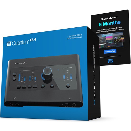 PreSonus Quantum ES4 4-In/4-Out Desktop USB-C Audio Interface