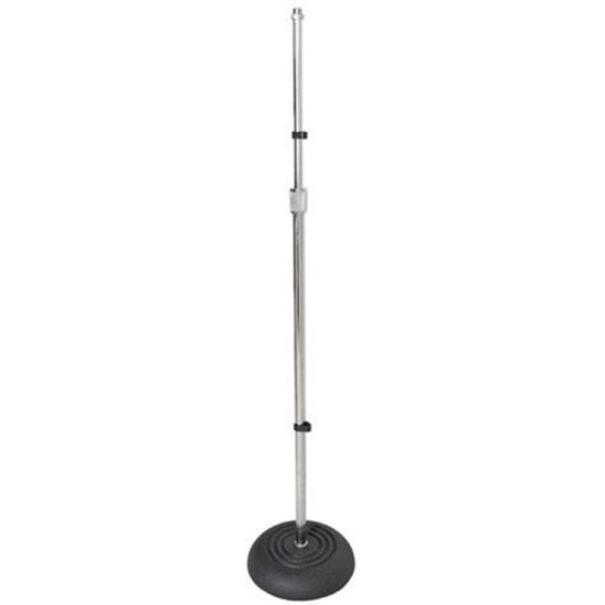 Xtreme Mic Stand Straight with Round Base (Chrome)